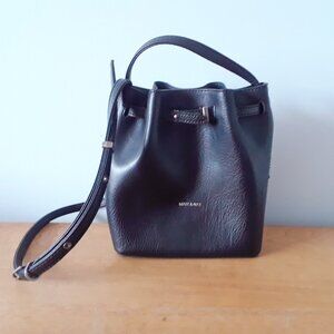 Matt & Nat Black Bucket Crossbody Bag